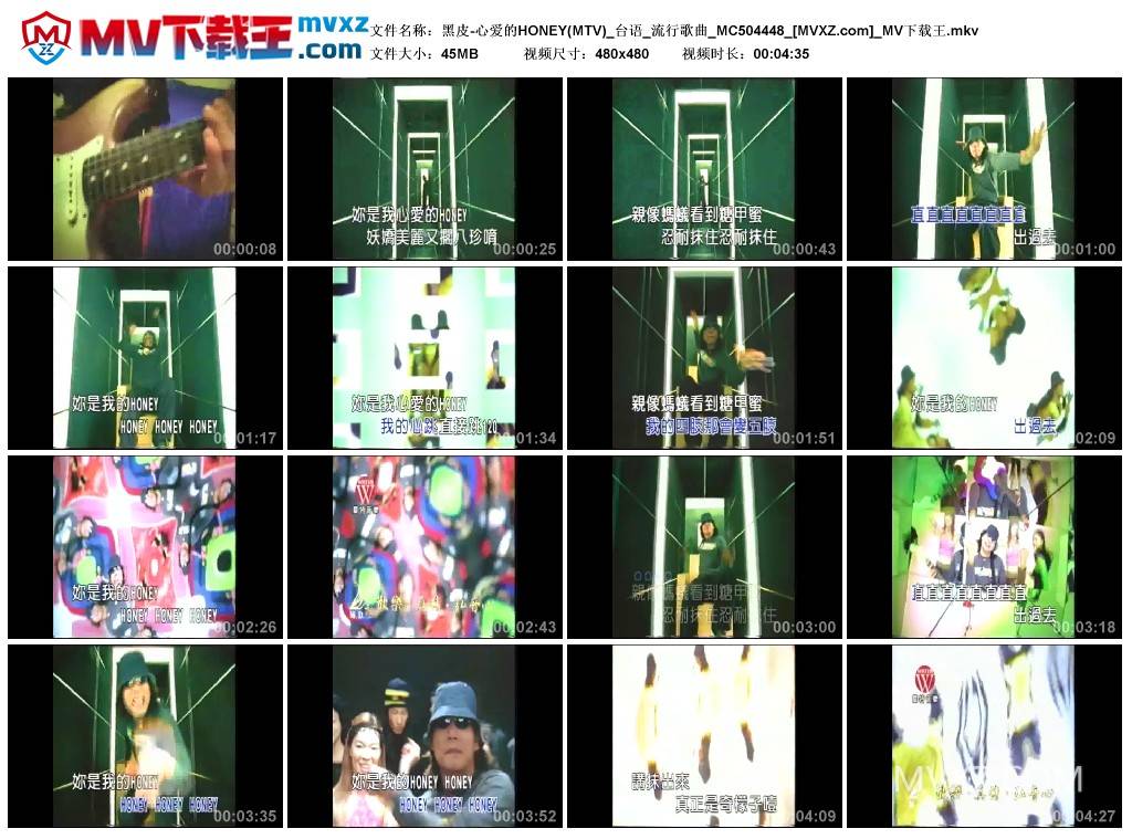 黑皮-心爱的HONEY(MTV)_台语_流行歌曲_MC504448